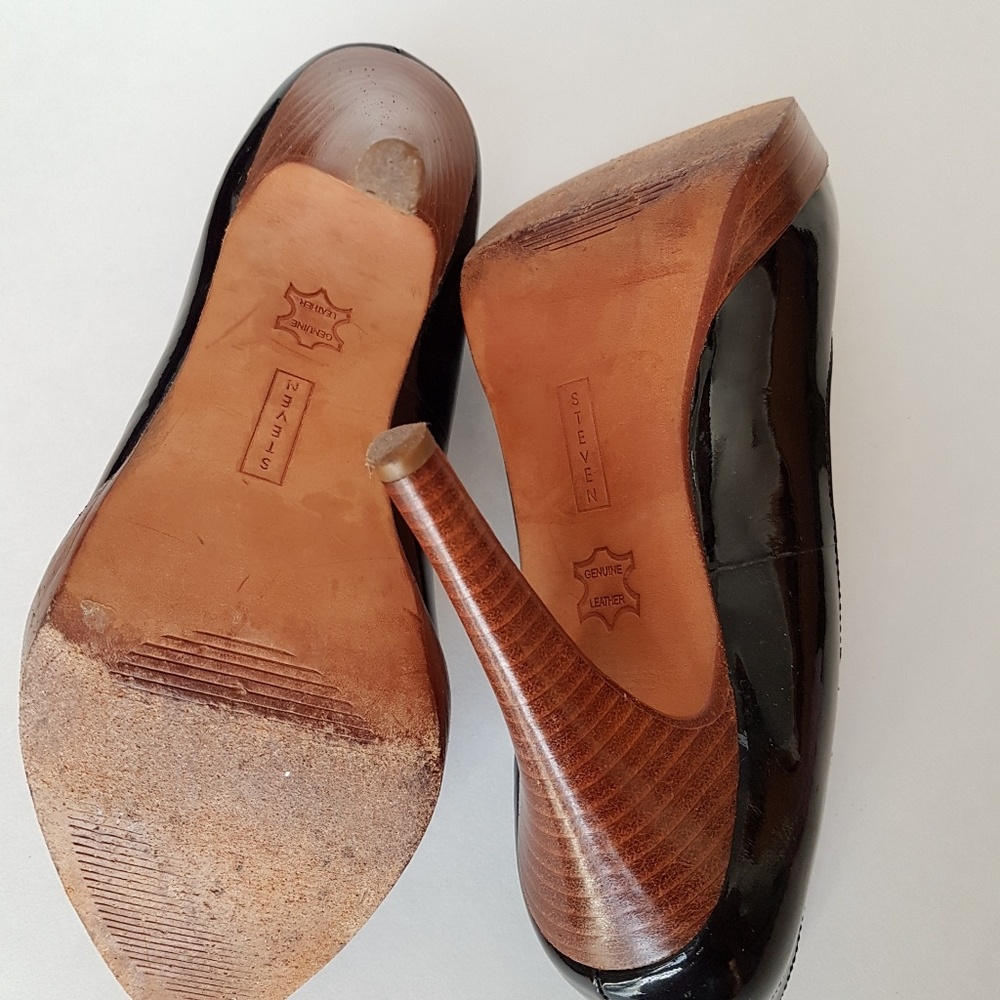 Steve Madden Black Platform Heel Shoes - Picture 4 of 5